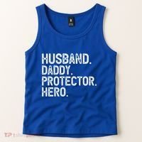 Husband Daddy Protector Hero Cool Gift Tank Top thumb 2