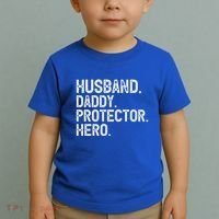 Husband Daddy Protector Hero Cool Gift Toddler T-Shirt thumb 2