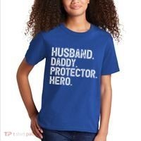 Husband Daddy Protector Hero Cool Gift Kids T-Shirt thumb 2