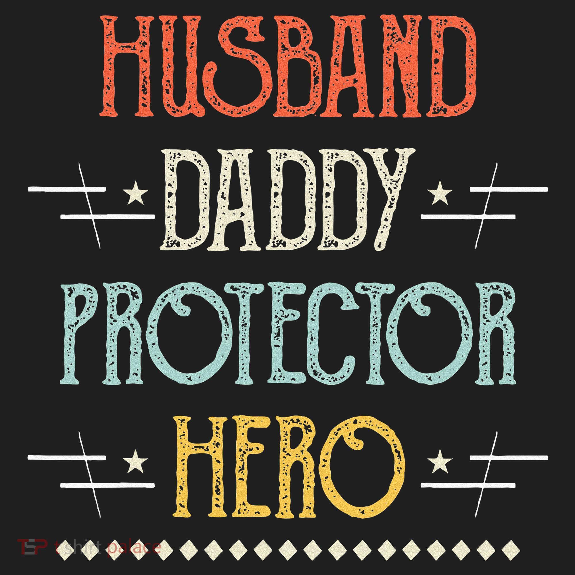 Husband Daddy Protector Hero Best Dad Fathers Day Gift Beanie