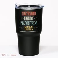 Husband Daddy Protector Hero Best Dad Fathers Day Gift Tumbler thumb 0