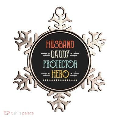 Husband Daddy Protector Hero Best Dad Fathers Day Gift Ornament