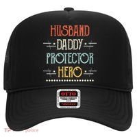 Husband Daddy Protector Hero Best Dad Fathers Day Gift Hat thumb 0