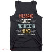 Husband Daddy Protector Hero Best Dad Fathers Day Gift Tank Top thumb 0