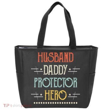 Husband Daddy Protector Hero Best Dad Fathers Day Gift Tote Bag