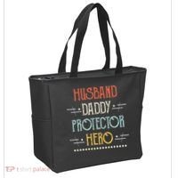 Husband Daddy Protector Hero Best Dad Fathers Day Gift Tote Bag thumb 2