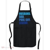 Husband Dad Pool Guy Legend Funny Men Apron thumb 0
