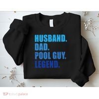 Husband Dad Pool Guy Legend Funny Men Sweatshirt thumb 2