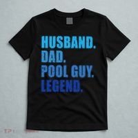Husband Dad Pool Guy Legend Funny Men T-Shirt thumb 5