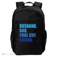 Husband Dad Pool Guy Legend Funny Men Backpack thumb 0