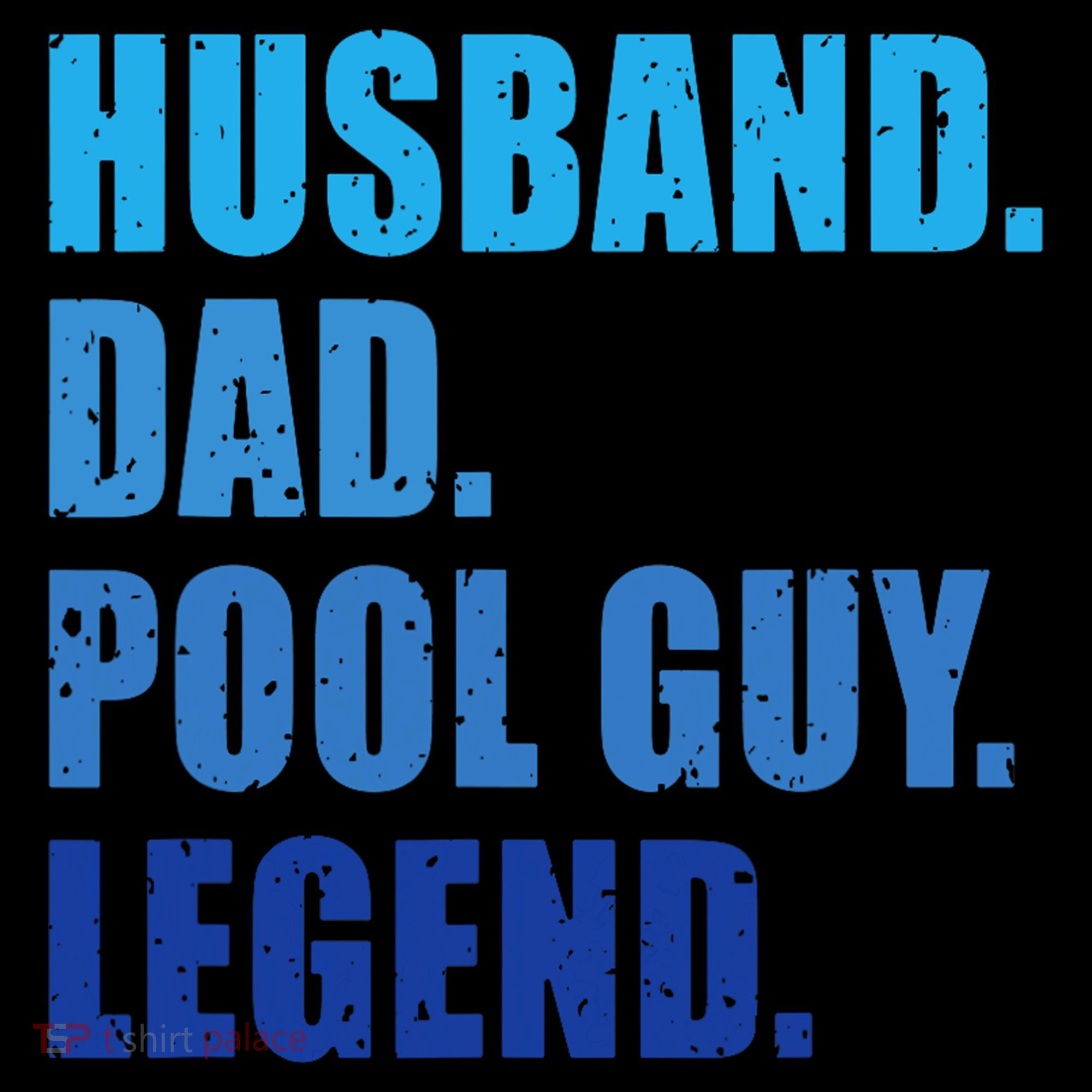 Husband Dad Pool Guy Legend Funny Men Button