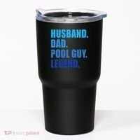 Husband Dad Pool Guy Legend Funny Men Tumbler thumb 0