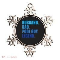 Husband Dad Pool Guy Legend Funny Men Ornament thumb 0
