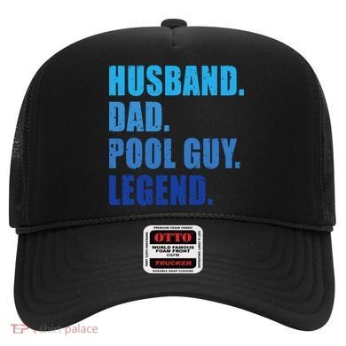 Husband Dad Pool Guy Legend Funny Men Hat