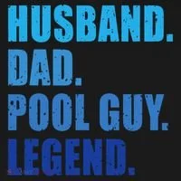 Husband Dad Pool Guy Legend Funny Men Toddler T-Shirt thumb 4