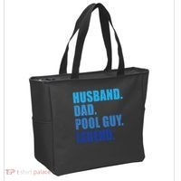 Husband Dad Pool Guy Legend Funny Men Tote Bag thumb 2