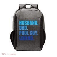 Husband Dad Pool Guy Legend Funny Men Vector Backpack thumb 0