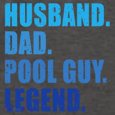 Husband Dad Pool Guy Legend Funny Men Vector Backpack