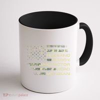 Husband Daddy Protector Hero Veteran Usa Flag Camouflage Dad Coffee Mug thumb 1