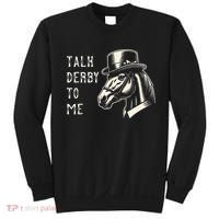 Horse Derby Party Blue Hat Talk Derby To Me Sweatshirt thumb 0