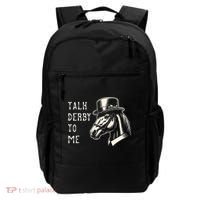 Horse Derby Party Blue Hat Talk Derby To Me Backpack thumb 0