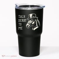 Horse Derby Party Blue Hat Talk Derby To Me Tumbler thumb 0