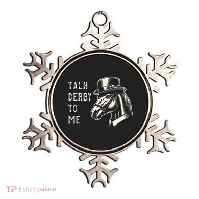 Horse Derby Party Blue Hat Talk Derby To Me Ornament