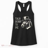 Horse Derby Party Blue Hat Talk Derby To Me Women's Tank Top thumb 0