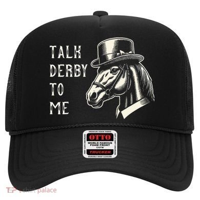 Horse Derby Party Blue Hat Talk Derby To Me Hat