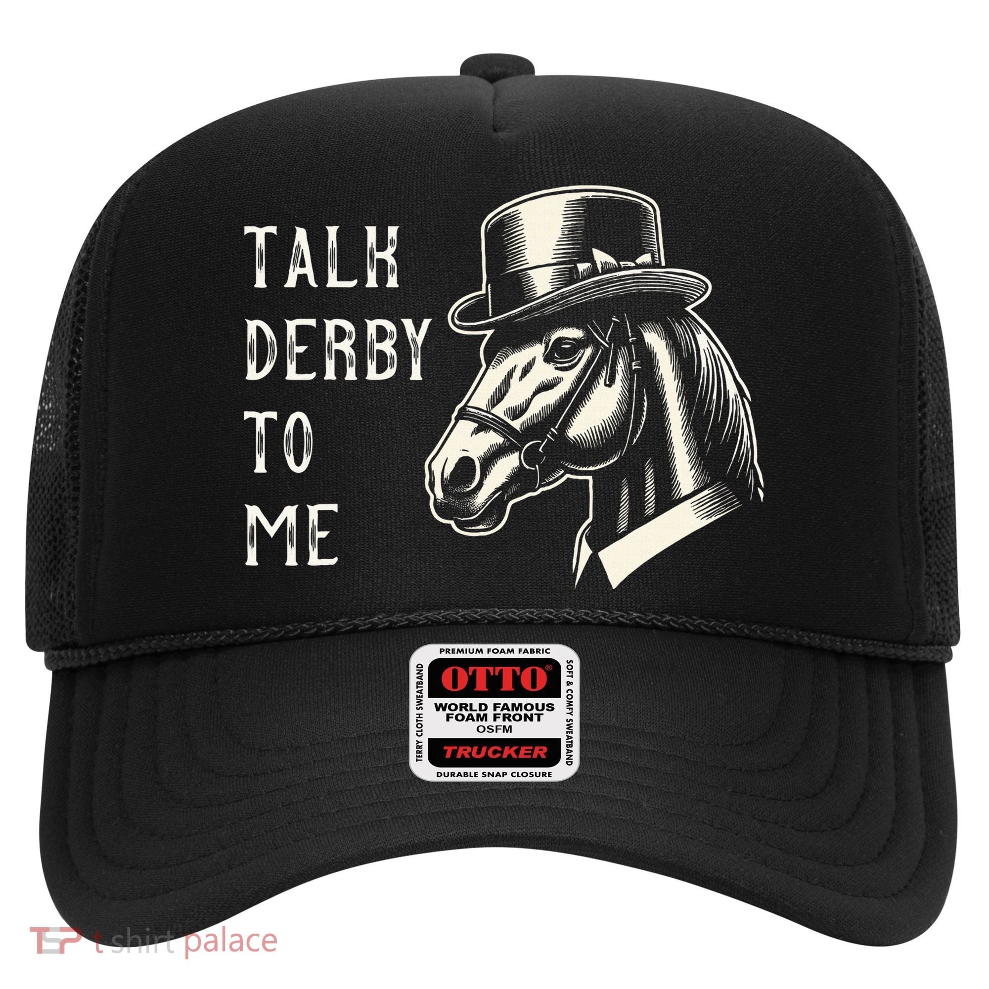 Horse Derby Party Blue Hat Talk Derby To Me Hat