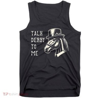 Horse Derby Party Blue Hat Talk Derby To Me Tank Top