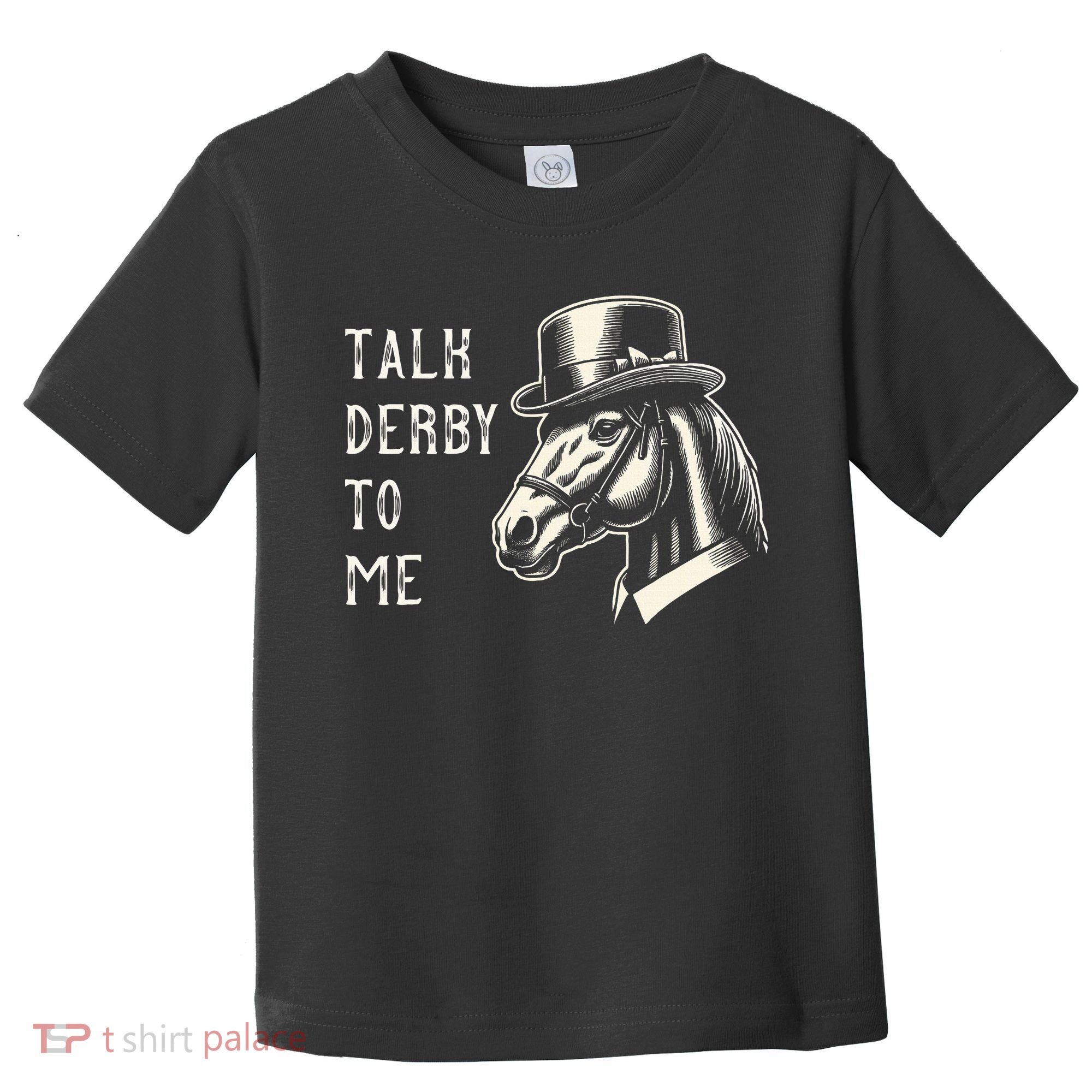 Horse Derby Party Blue Hat Talk Derby To Me Toddler T-Shirt