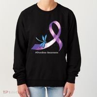 Hippie Dragonfly Purple Ribbon Overdose Awareness Women's Sweatshirt thumb 0