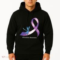 Hippie Dragonfly Purple Ribbon Overdose Awareness Hoodie thumb 2