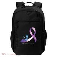 Hippie Dragonfly Purple Ribbon Overdose Awareness Backpack thumb 0