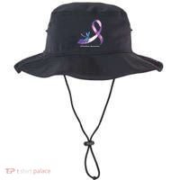 Hippie Dragonfly Purple Ribbon Overdose Awareness Bucket Hat thumb 0
