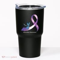 Hippie Dragonfly Purple Ribbon Overdose Awareness Tumbler thumb 0