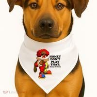 Homey Dont Play That Clown USA-Made Doggie Bandana thumb 1