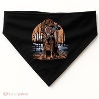 Hunting Dog Retrieving Duck Swamp Scene USA-Made Doggie Bandana thumb 0