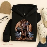 Hunting Dog Retrieving Duck Swamp Scene Hoodie thumb 4