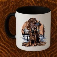 Hunting Dog Retrieving Duck Swamp Scene Coffee Mug thumb 2