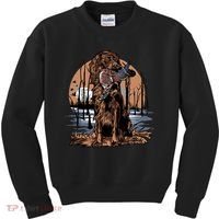 Hunting Dog Retrieving Duck Swamp Scene Kids Sweatshirt thumb 0