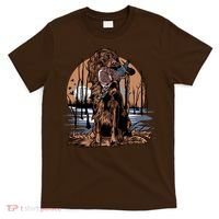 Hunting Dog Retrieving Duck Swamp Scene T-Shirt thumb 0