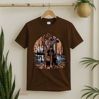 Hunting Dog Retrieving Duck Swamp Scene T-Shirt thumb 2