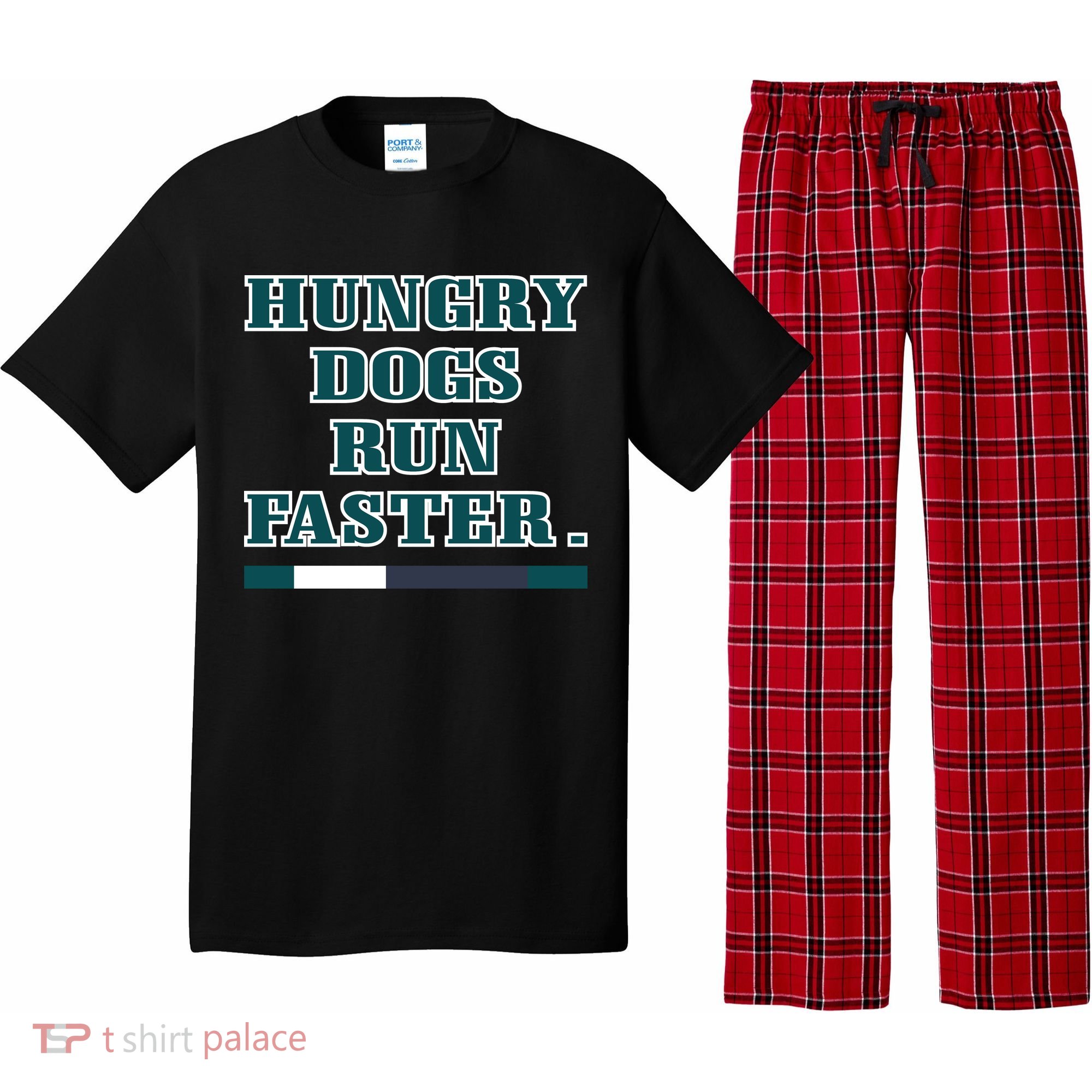 Hungry Dogs Run Faster Jason Kelce Pajama Set