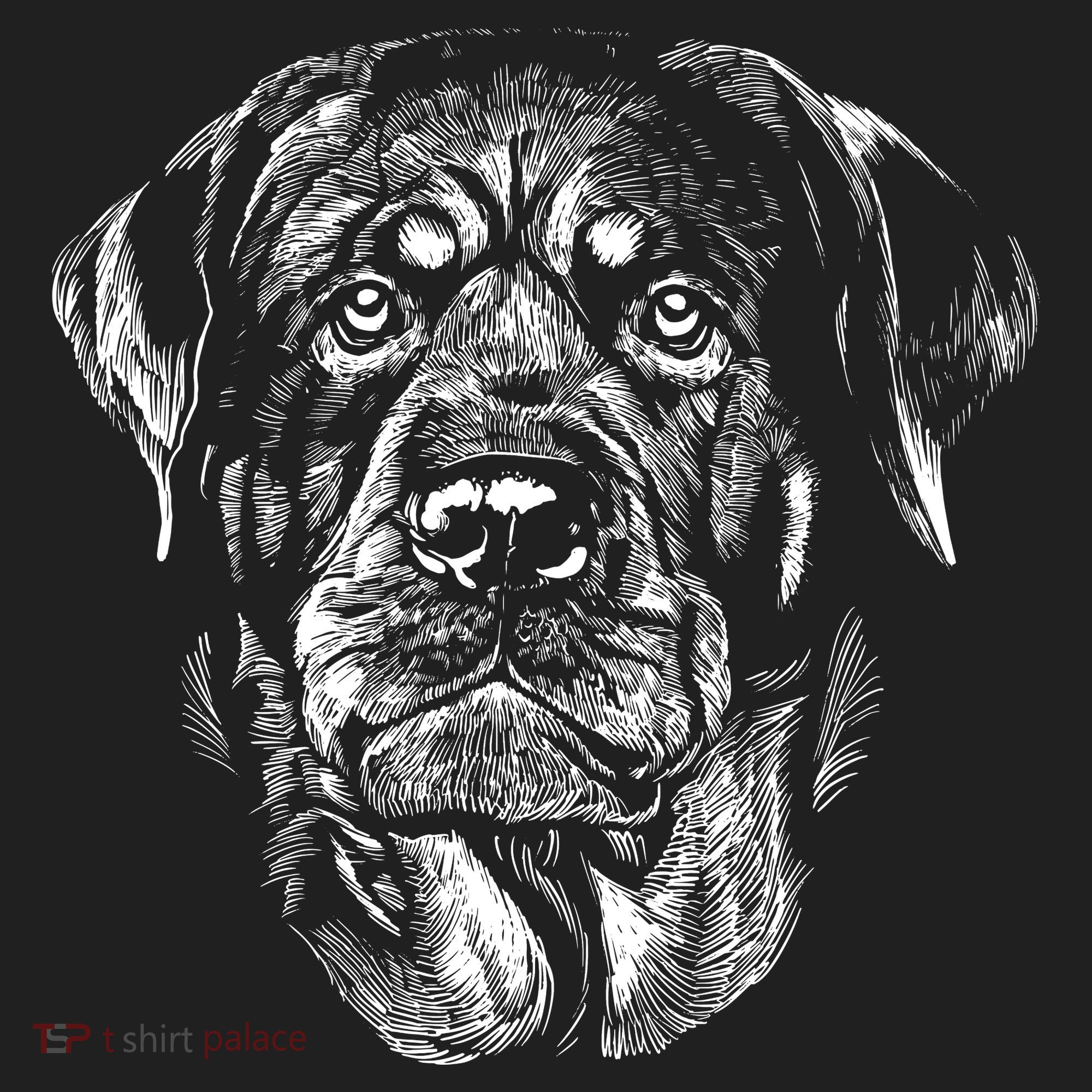 Hand Drawn Rottweiler Dog Women's Sweatshirt