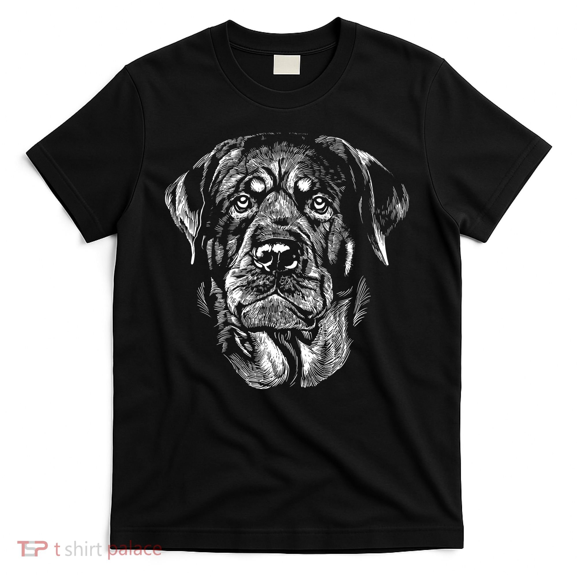 Hand Drawn Rottweiler Dog T-Shirt