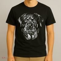 Hand Drawn Rottweiler Dog T-Shirt thumb 3
