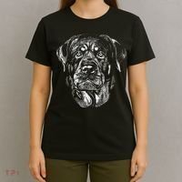 Hand Drawn Rottweiler Dog T-Shirt thumb 4