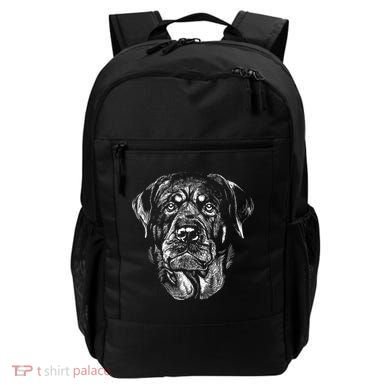 Hand Drawn Rottweiler Dog Backpack